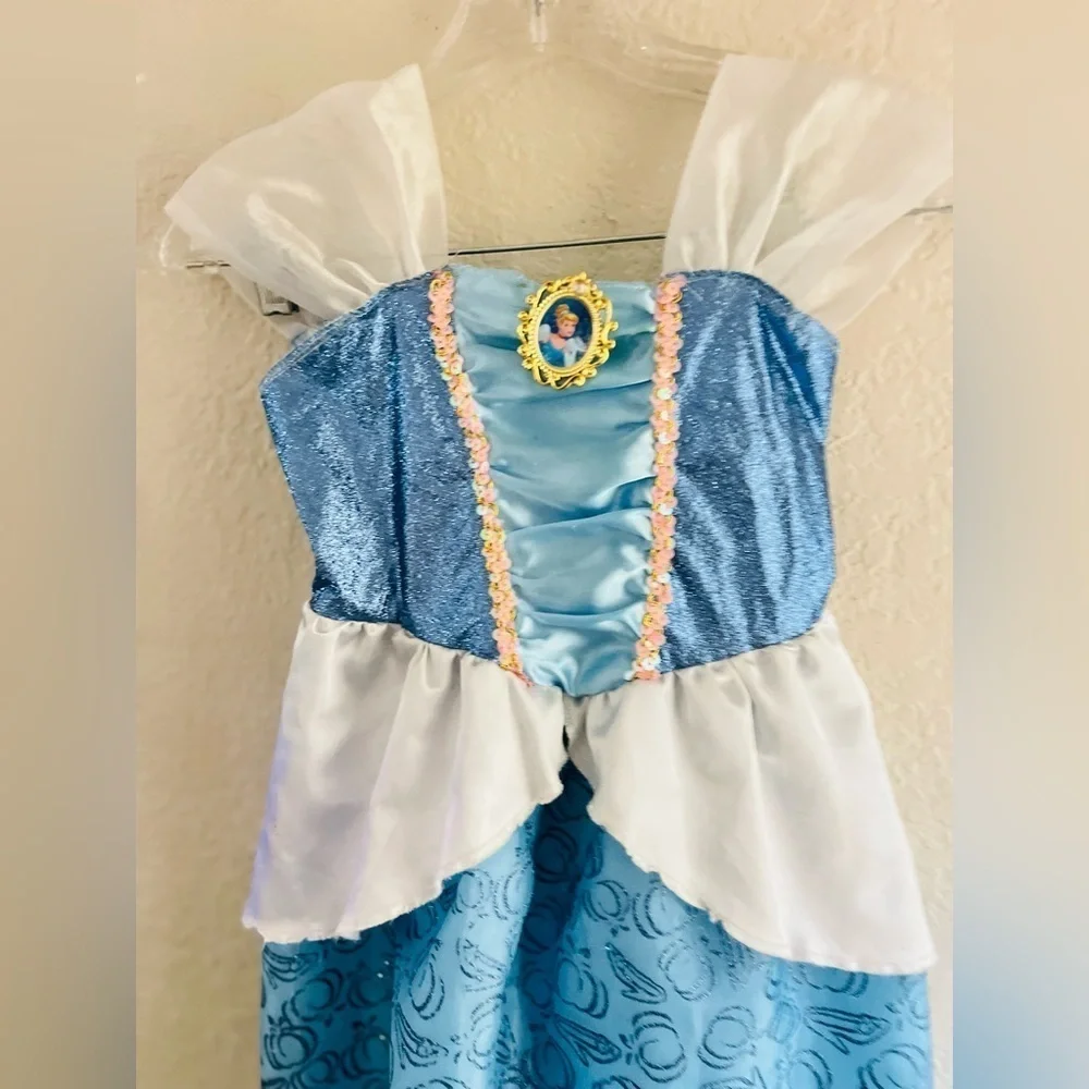 Disney Princess Cinderella Dress Costume for Girls, Perfect for Party, Halloween